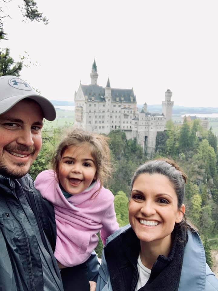 Jennifer and her family on the road in Germany